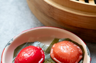Easy Sweet Potato Ang Ku Kueh (Red Tortoise Cake) Recipe