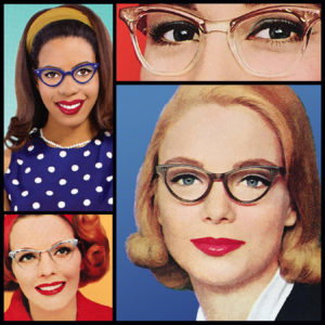 The Ladies, including the newest lady, who has a blue polka dot dress and glasses and is black