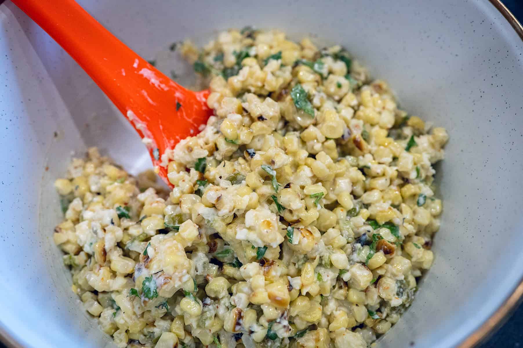 bowl of Mexican Corn Salad.