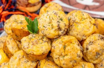 Old English Cheese Sausage Muffins