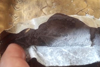 Patravibhuti prasadam or paneer ilaivibhuti prasadam from Tiruchendur