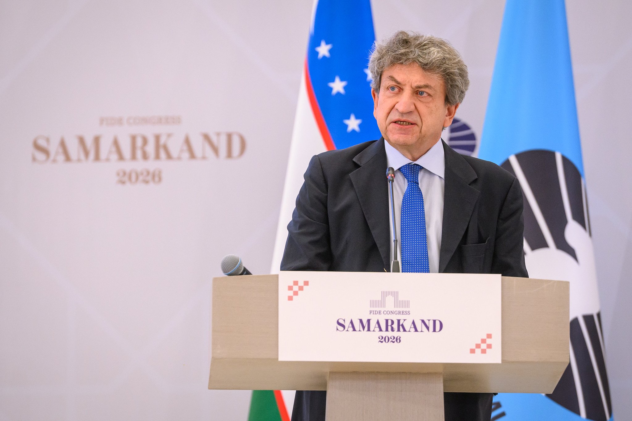 Roberto Rivello is the Chairman of the Electoral Commission. Photo: Michal Walusza/FIDE.
