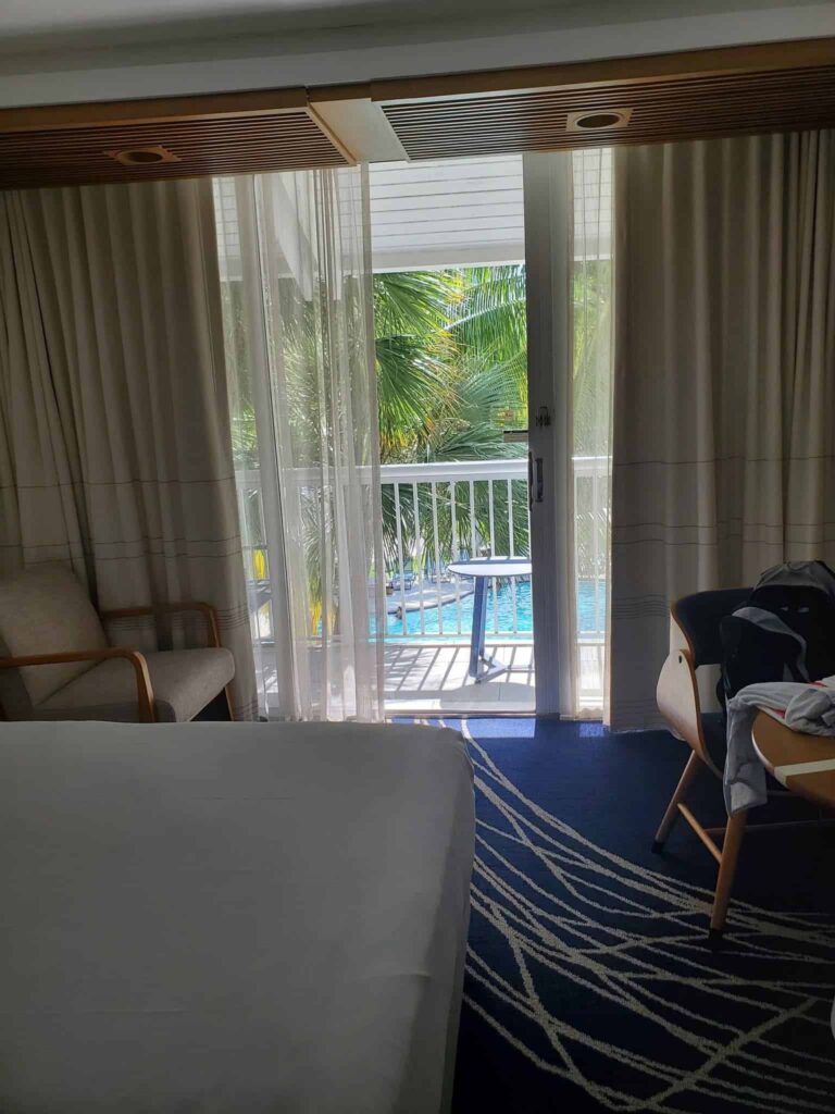 The rooms at the Hilton Fort Lauderdale Marina offer views of the pool, marina, or cruise port