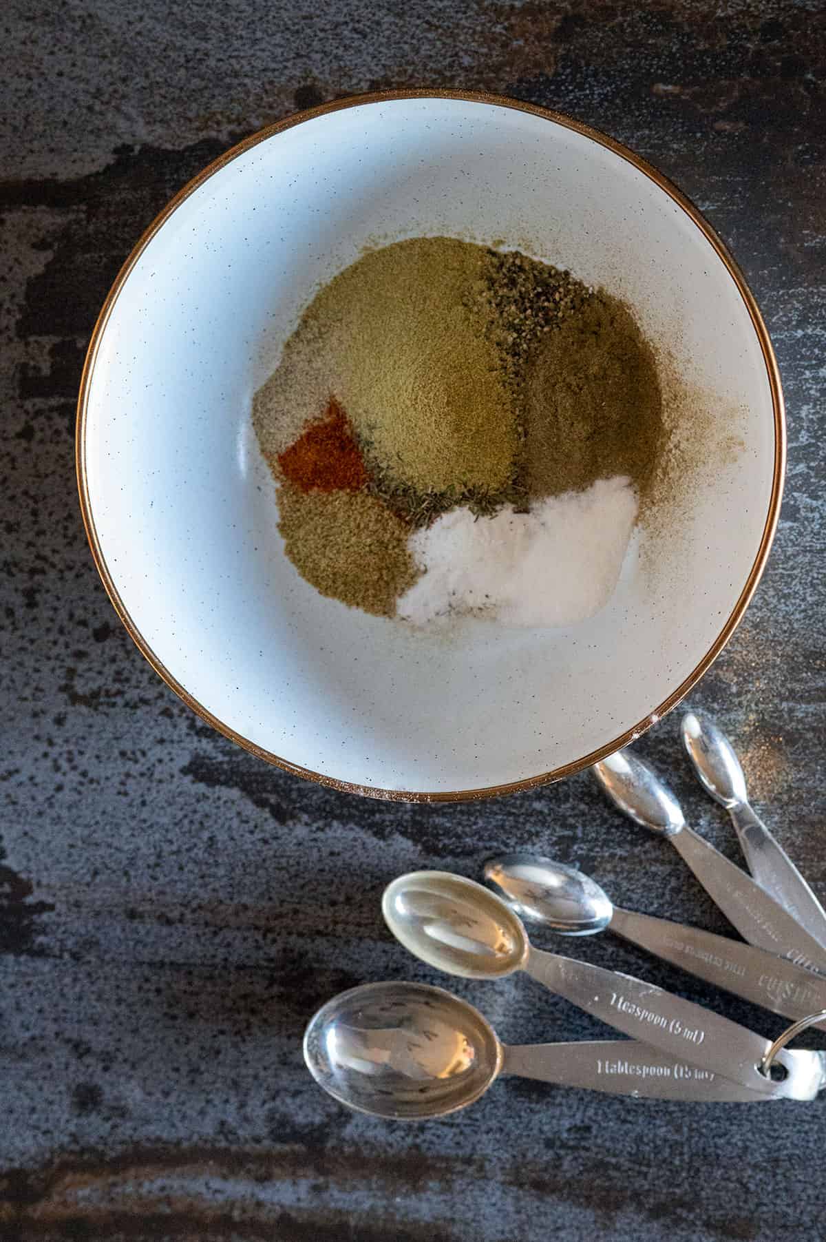 bowl of spices.