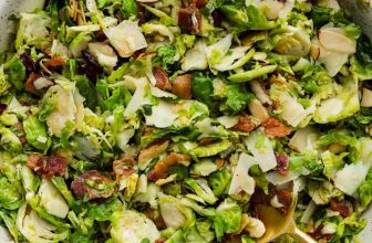 Warm Brussels Sprouts Salad with Bacon