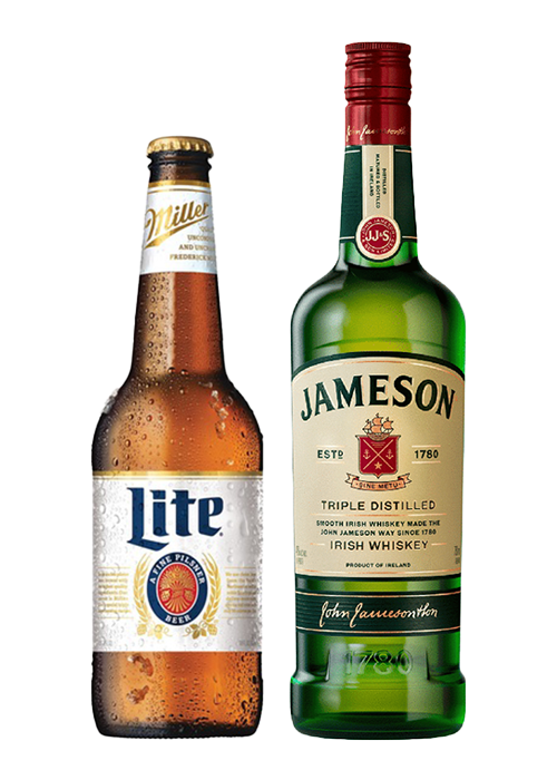 Miller Lite & Jameson Irish Whiskey are go-to tailgating drinks, according to bartenders.