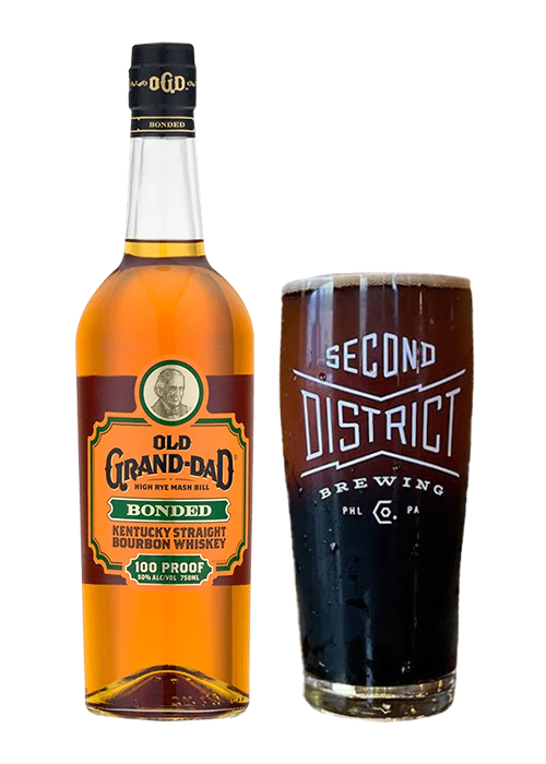 A Second District Brewing Co. Bancroft Beer and Old Grand-Dad Bottled in Bond is one of the best tailgating drinks, according to bartenders.