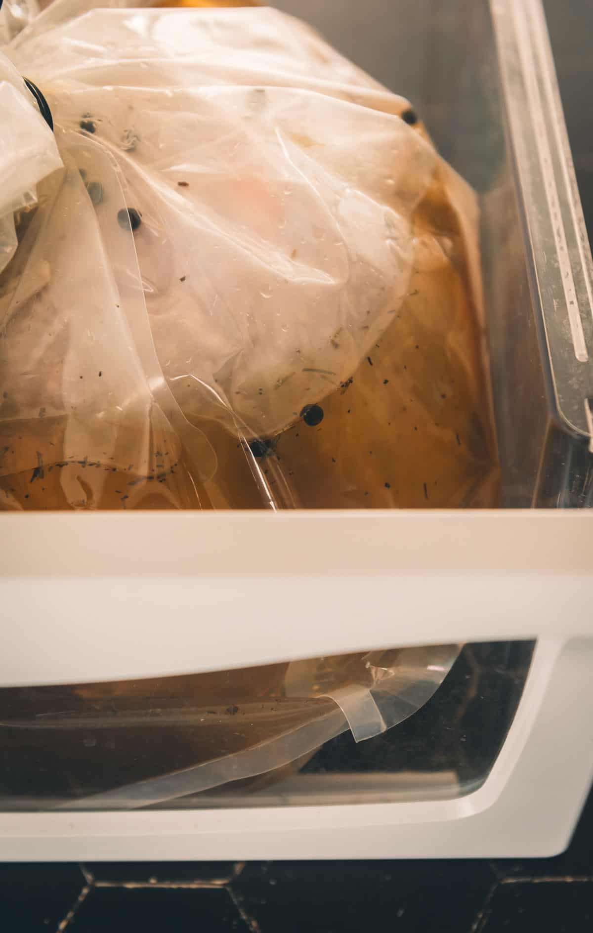 Close up showing no leaks in the drawer.