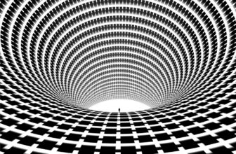 Artist Michael Strevens Hides a Tiny Human Figure Inside Every Geometric Abstraction to Turn Flat Patterns Into Infinite Worlds