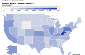 Annual water bills
