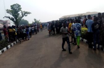 Riot in Gateway polytechnic sapaade on @fada bio death