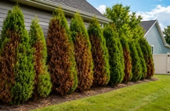 Why Is My Arborvitae Brown Only on the House Side? Causes & Fix