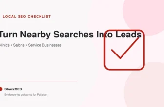 Local SEO Checklist For Pakistan Service Businesses