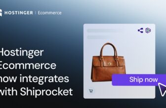 Shiprocket integrates into Indian Hostinger Ecommerce stores