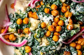 Roasted Vegetable Caesar Salad – Running on Real Food