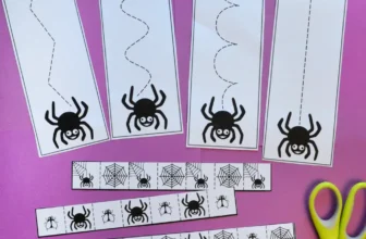 Spider Cutting Practice Printables – Picklebums