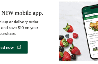Whole Foods App: $10 off $50