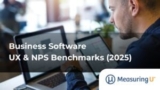 Business Software UX & NPS Benchmarks (2025) – MeasuringU