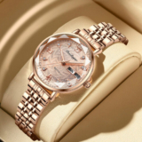 Luxury Unisex Mens Womens Stainless Steel Watch Water Resistant Kids Adjustable