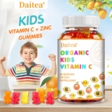Organic kids Vitamin C&Zinc 60 Gummies – for Kids – Immune support, bone health