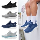 FitVille Men’s Extra Wide Fit Trainers Lightweight Athletic Sneakers Gym Fitness