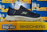 SKECHERS MENS SLIP INS SHOES MEMORY FOAM GO-WALK TRAINERS SLIP IN SKETCHERS BLUE