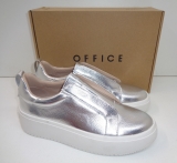 OFFICE Ladies Womens Shoes Trainers Silver Slip On Comfy RRP £44 New UK Size 3-9