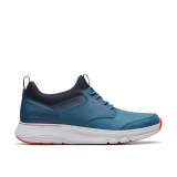 Clarks Mens Motion Trek EZ Teal Combination Trainers