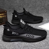 Men Trainer Shoes Ultralight Sneakers Summer Runner Black Budget Breathable Mesh