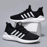 MENS FLAT LIGHTWEIGHT WALKING RUNNING SPORT LACE UP GYM SNEAKERS TRAINERS SHOES