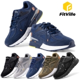 Fitville Men’s Extra Wide Fit Trainers Walking Shoes Running Sneakers Flat Feet