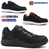 MENS SHOCK ABSORBING STEEL TOE CAP SAFETY WORK HIKER SHOES BOOTS TRAINERS SIZE
