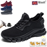 Mens Work Boots Safety Shoes Protective Hiking Steel Toe Cap Trainers Womens UK