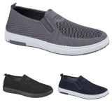 Mens Slip On Trainers Walking Comfort Shoes Lightweight Casual Loafers Size