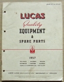 LUCAS ROOTES Car Equipment Spare Parts 1957 #901F HILLMAN HUMBER SINGER SUNBEAM
