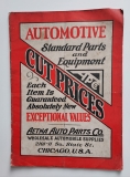 Rare 1929 Aetna Auto Parts Company Chicago Auto Parts Equipment Catalog
