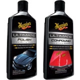 Meguiar’s Ultimate Compound & Ultimate Polish Glaze Car Cleaning Care Bundle Set
