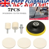 NEW 7Pcs/Set Glass Polishing Kit Windscreen Scratch Remover Felt Car Care UK