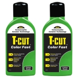 T-Cut Colour Fast Car Polish Restore Green Care Paint 500ml x2