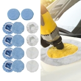 14 Piece Car Care Polishing Pad Covers 56 Inch with Microfiber Material