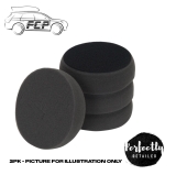 3D Car Care 3.5″ Black Polishing Finishing Foam Spider Pad 2pk For 3″ Backing