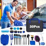 30X Car Detailing Brush Set Soft Brush Interior Wheel Valet Pro Cleaning Kits UK