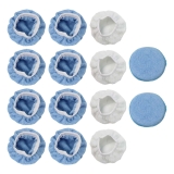 14 Piece Car Care Polishing Pad Covers 56 Inch with Microfiber Material