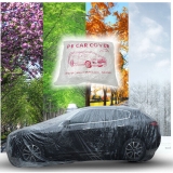 Clear Plastic Disposable Car Cover Temporary Universal Rain Dust Garage  1-10pcs