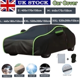 Waterproof Car Cover 6-Layer PEVA Dustproof Cotton Lined Rain Snow UV Protection