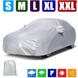 Car Cover Sedan Outdoor All Weather UV Protection Windproof Dust Resistant S-XXL