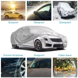 Car Cover Sedan Outdoor All Weather UV Protection Windproof Dust Resistant S/M/L