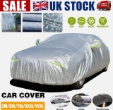 Heavy Duty 6 Layer Waterproof Car Cover Cotton Lined Snow Sun UV Dust Protection