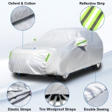 For Hyundai Santa Fe Car Cover with Soft Cotton Liner UV Dust Waterproof Cover