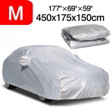 Silver Car Cover Dust UV Outdoor Storage Snow Protection For BMW 2 Series Coupe